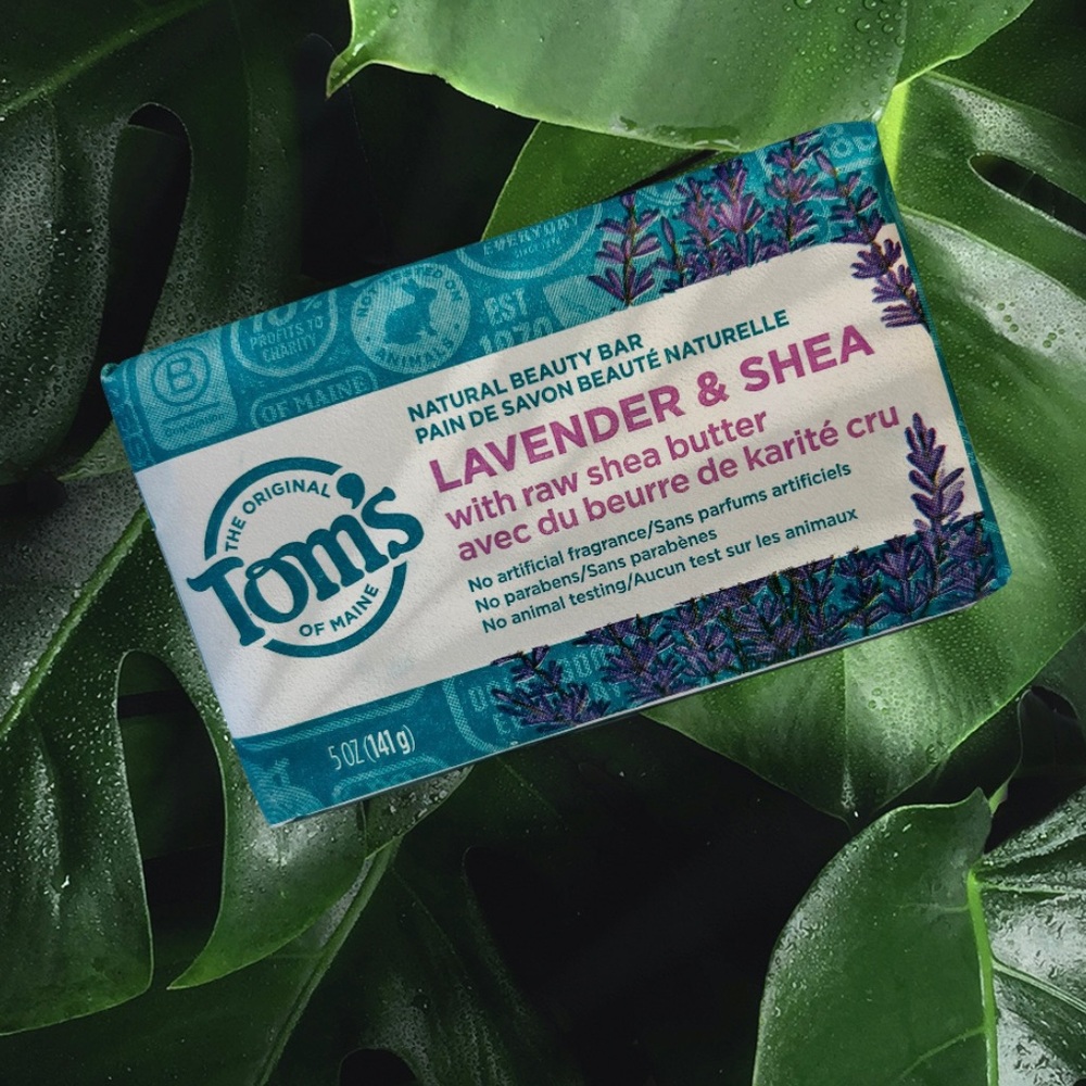 Lavender & Shea Beauty Bar Tom's Of Maine Bar Soap 5 Oz Each - Picture 5 of 10